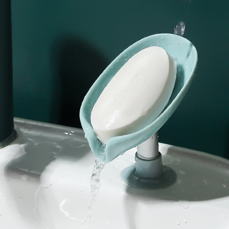 Drain Tray Self Draining Soap Holder Sponge Holder Soap Dishes for Shower,  Bathroom, Kitchen Sink