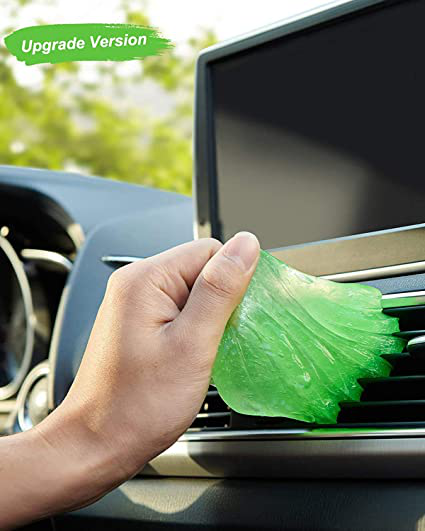 Lasfit Car Cleaning Gel Dust Cleaning Gel Car Care Detailing Kit for Car Interior Keyboard PC Laptop Clean Gel, Orange